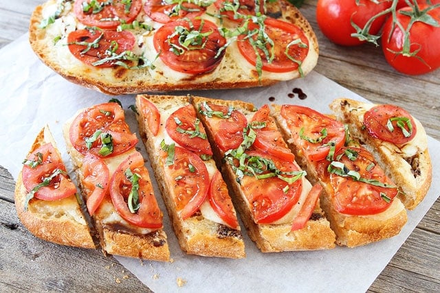 Caprese Garlic Bread is a family favorite recipe and perfect for summertime.