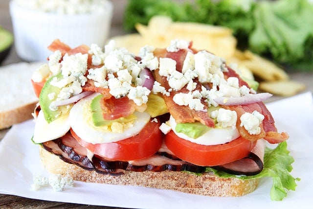 How to make a cobb salad sandwich - layer lightly!