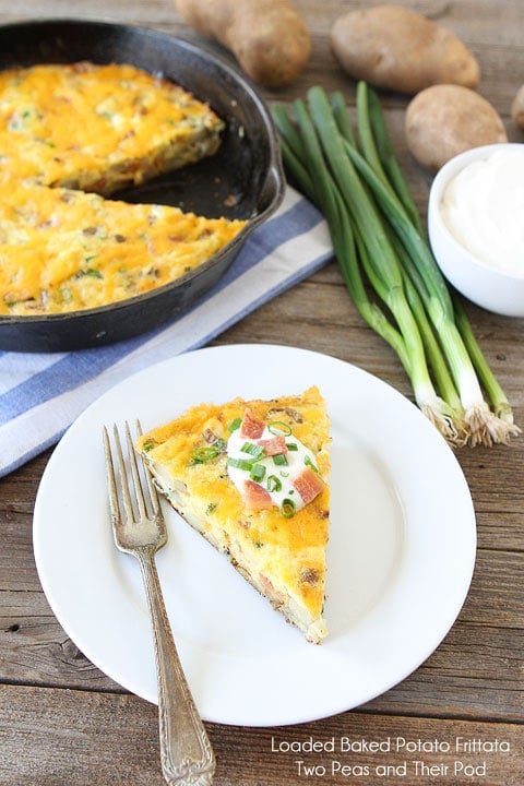 baked frittata recipe that tastes like a loaded baked potato