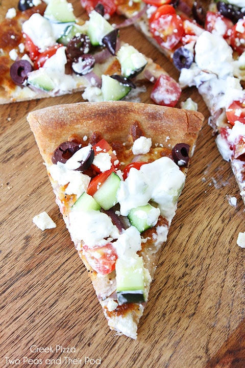 Feta Gyro Pizza Recipe - Food Dolls