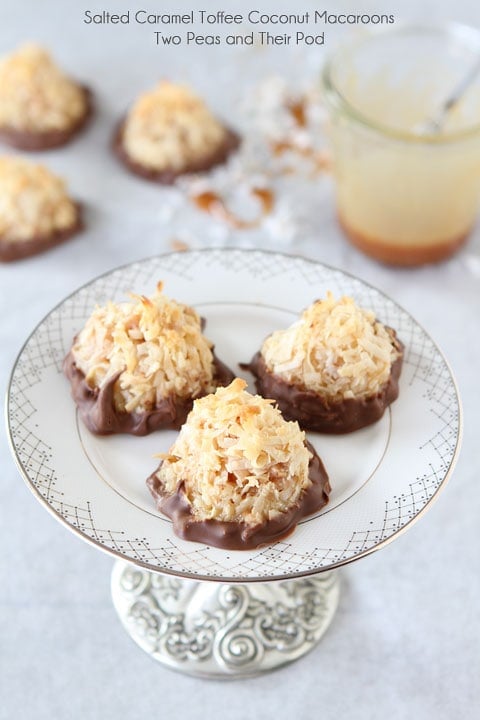 Salted Caramel Toffee Coconut Macaroons Recipe