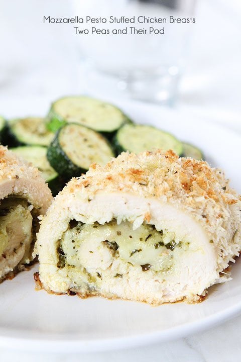 Mozzarella Pesto Stuffed Chicken Breast Recipe 