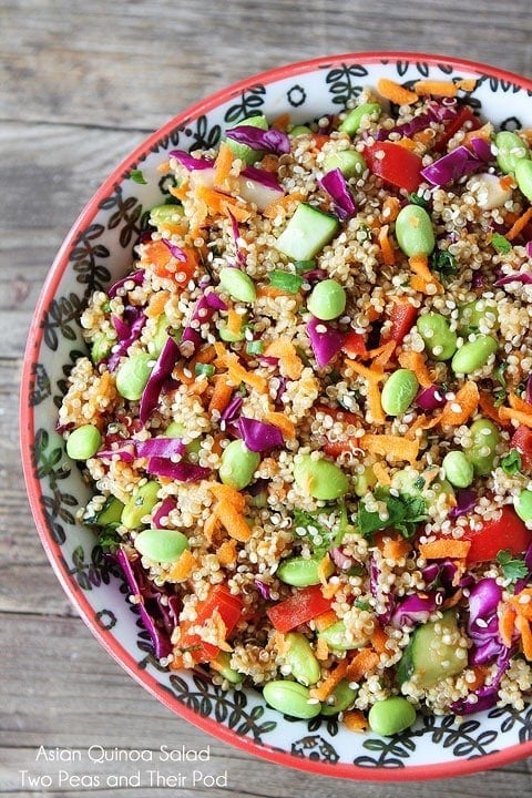 Quinoa Salad With Snap Peas Radishes and Carrots