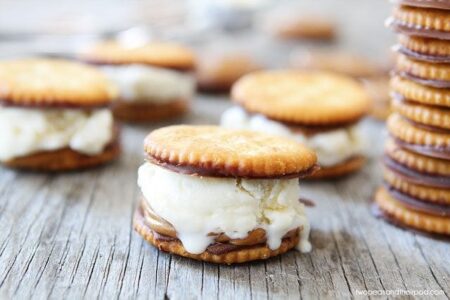 Ritz Ice Cream Sandwiches