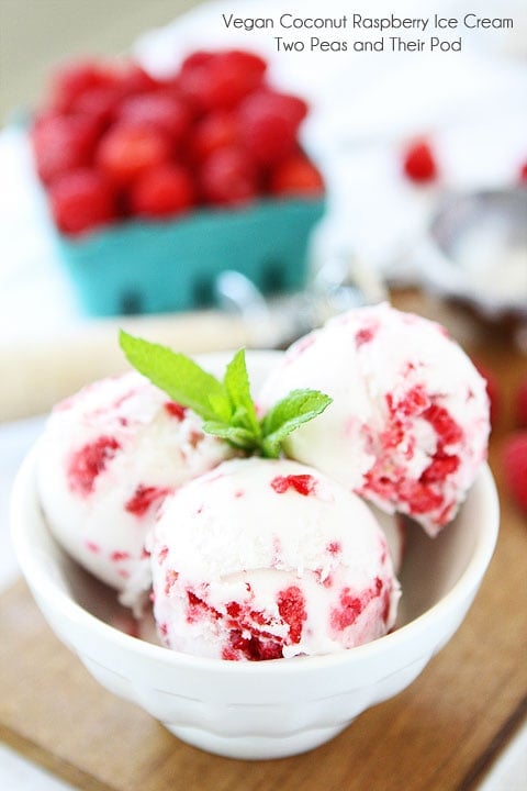 vegan ice cream made with 4 ingredients