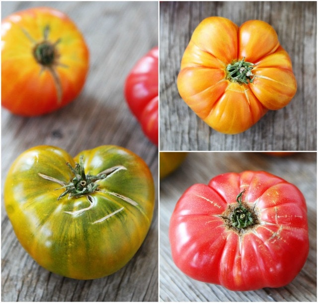 Easy Heirloom Tomato Pesto Galette Recipe from twopeasandtheirpod.com