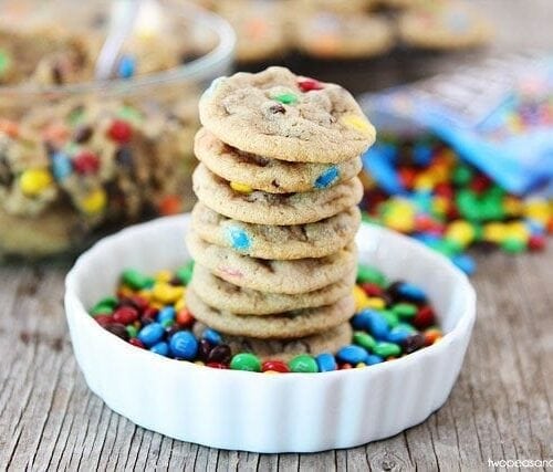 Mini M&M's Chocolate Chip Cookie