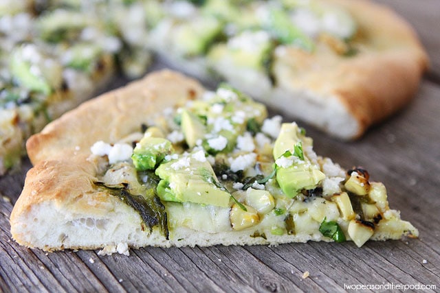 Charred Corn & Avocado Pizza Recipe on twopeasandtheirpod.com #recipe #pizza