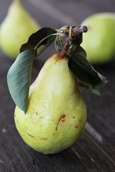 Recipe for Easy Homemade Pear Sauce on twopeasandtheirpod.com