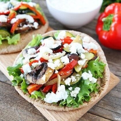 Roasted Vegetable Pita Sandwich Recipe | Veggie Sandwich