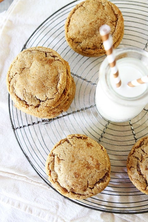 Brown Sugar Toffee Cookies Recipe on twopeasandtheirpod.com Add these to your holiday baking list!