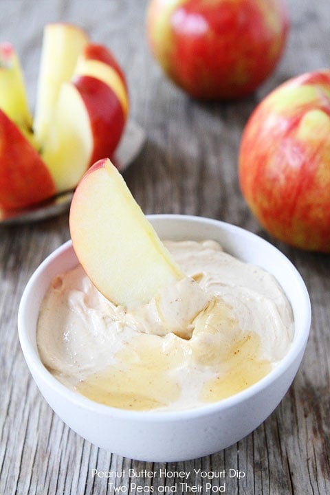 3 Ingredient} Peanut Butter Yogurt Dip