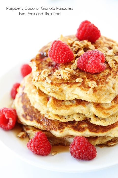 Raspberry-Coconut-Granola-Pancakes-8