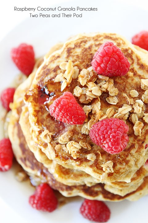 Raspberry-Coconut-Granola-Pancakes-9