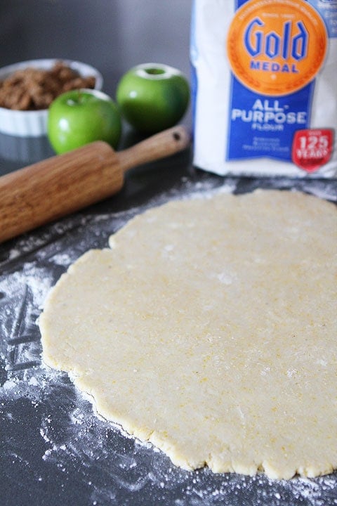 Apple Cinnamon Streusel Galette Recipe on twopeasandtheirpod.com #recipe 