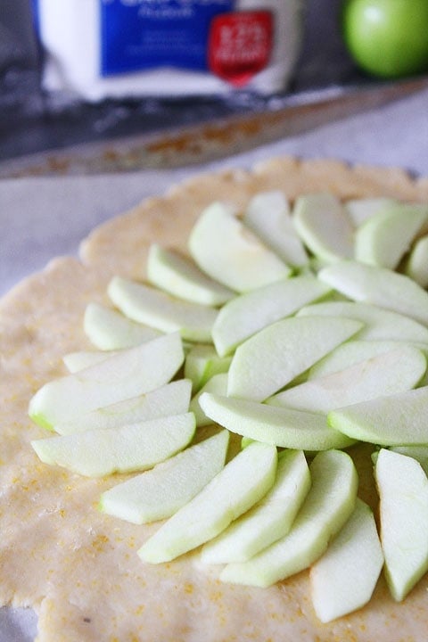 Apple Galette Recipe on twopeasandtheirpod.com 