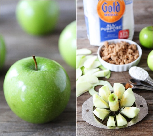 Apple Cinnamon Streusel Galette Recipe on twopeasandtheirpod.com #recipe #dessert