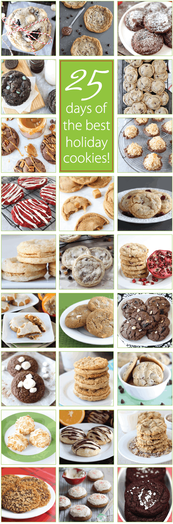 25 Days of the BEST Holiday Cookie Recipes on twopeasandtheirpod.com You will want to make ALL of these cookies!