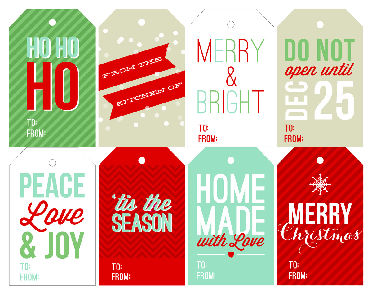 Christmas Printable Gift Tags Template