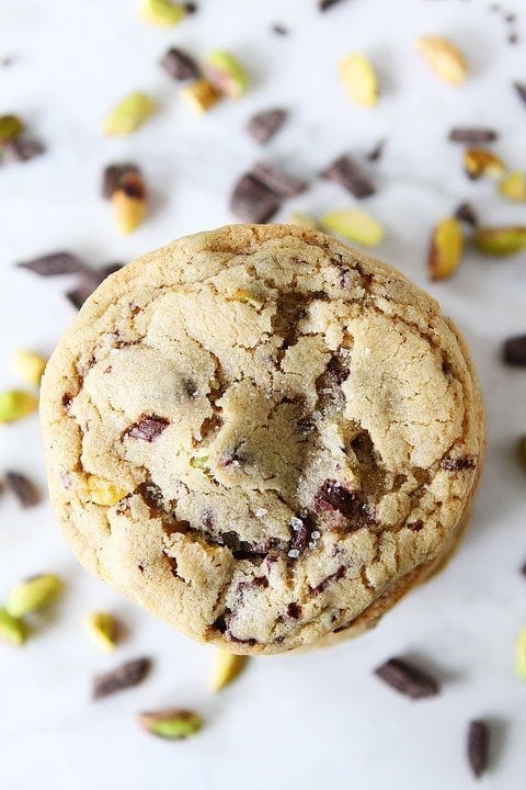 Chocolate Chunk Pistachio Cookies- Two Peas & Their Pod