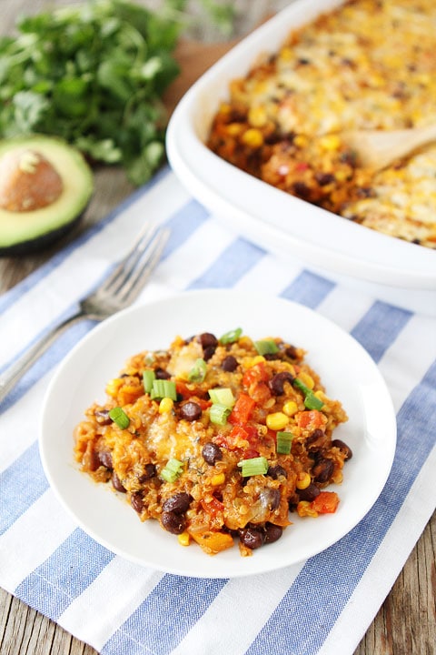 Black Bean Quinoa Enchilada Bake | Two Peas & Their Pod