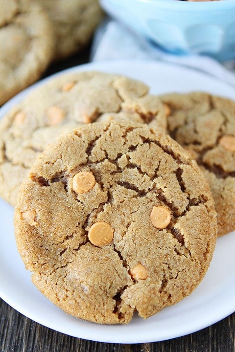 Brown Sugar Butterscotch Cookie Recipe on twopeasandtheirpod.com You HAVE to make these!
