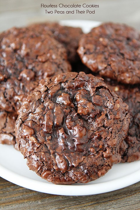 Flourless Cookies on plate