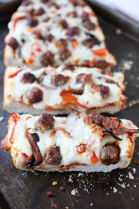 French Bread Pizza with Sausage