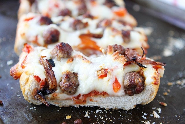 Easy French Bread Pizza Slices