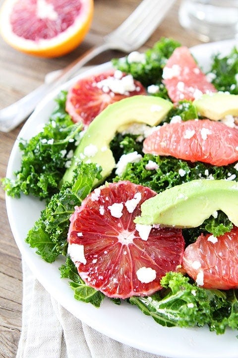 Kale Salad with Citrus, Avocado, and Feta Image
