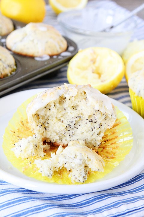 Lemon Poppy Seed Muffin made with fresh lemons
