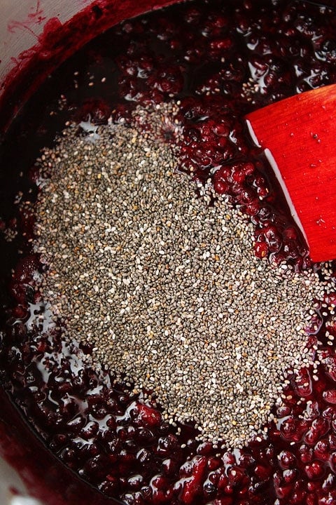 Chia Seed Jam Recipe on twopeasandtheirpod.com 