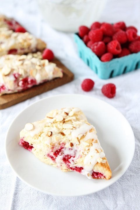 Raspberry Almond Scones are a family favorite for breakfast and brunch!