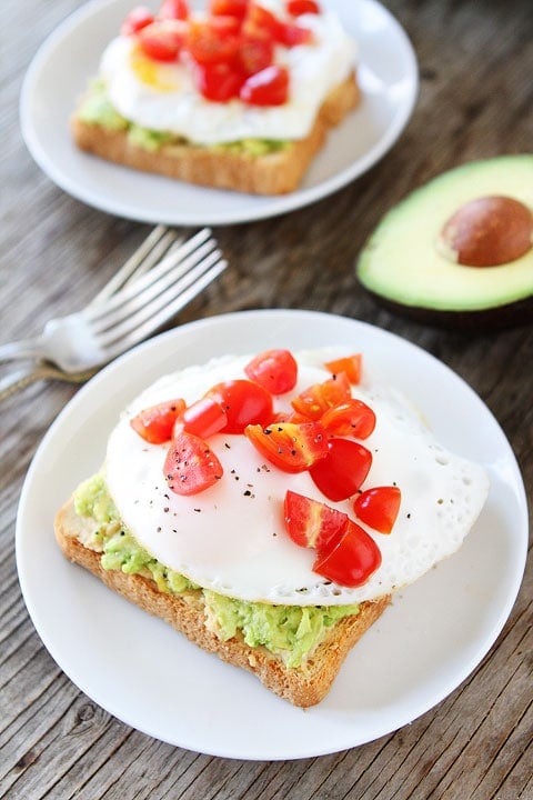 Avocado, Hummus, and Egg Toast Recipe on twopeasandtheirpod.com Love this easy and healthy recipe. I make it all of the time!