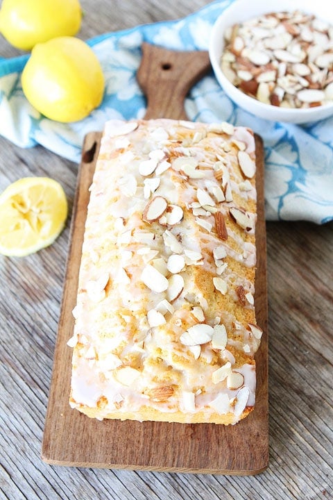 Lemon Almond Bread Recipe with Glaze