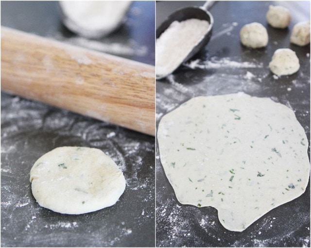 How to Make Flour Tortillas Flavored with Cilantro and Lime