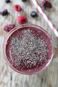 Triple Berry Chia Smoothie
