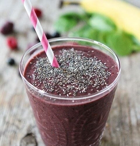 Triple Berry Chia Smoothie