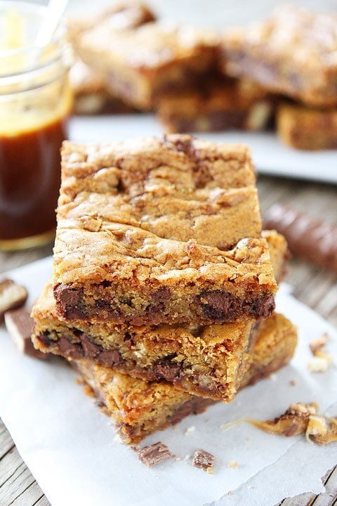 Giant Chocolate Caramel Cookie Twix Bars Recipe