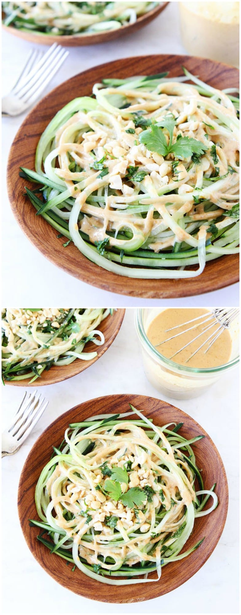 Cucumber Noodles with Peanut Sauce Recipe