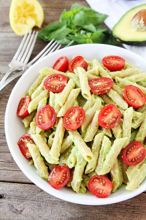 Avocado Ziegenkäse Pasta Rezept