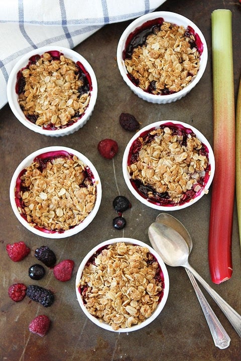 Rhubarb Berry Crisp This easy crisp recipe makes a great spring dessert