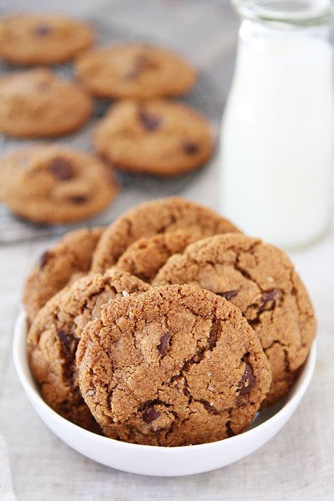 Flourless Almond Butter Chocolate Chip Cookies Recipe 