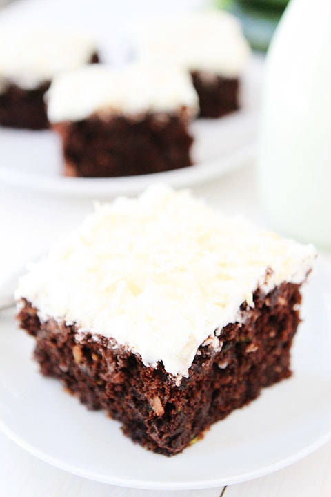 Chocolate Zucchini Coconut Cake Recipe