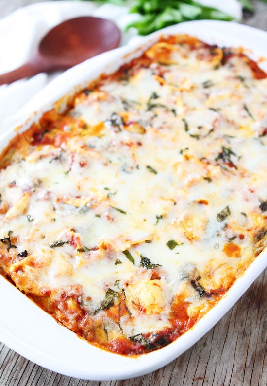 Easy Cheesy Baked Tortellini Recipe