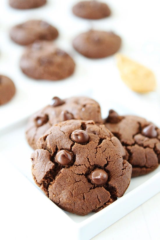 Gluten free Chocolate Peanut Butter Cookies no flour