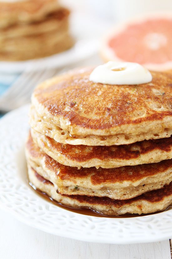 whole wheat zucchini pancakes