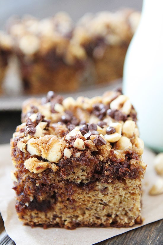 Banana Cake with Chocolate Chip Hazelnut Streusel Recipe