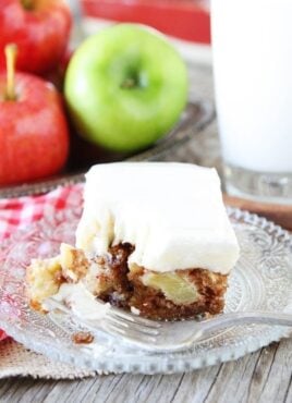 Fresh apple cake made from easy apple cake recipe