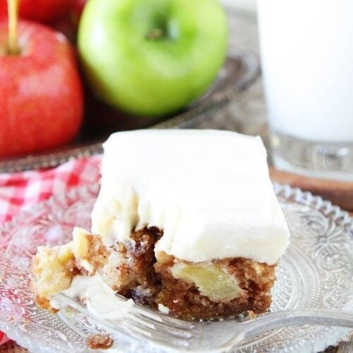 Apple Bundt Cake {Cream Cheese Frosting} - Two Peas & Their Pod